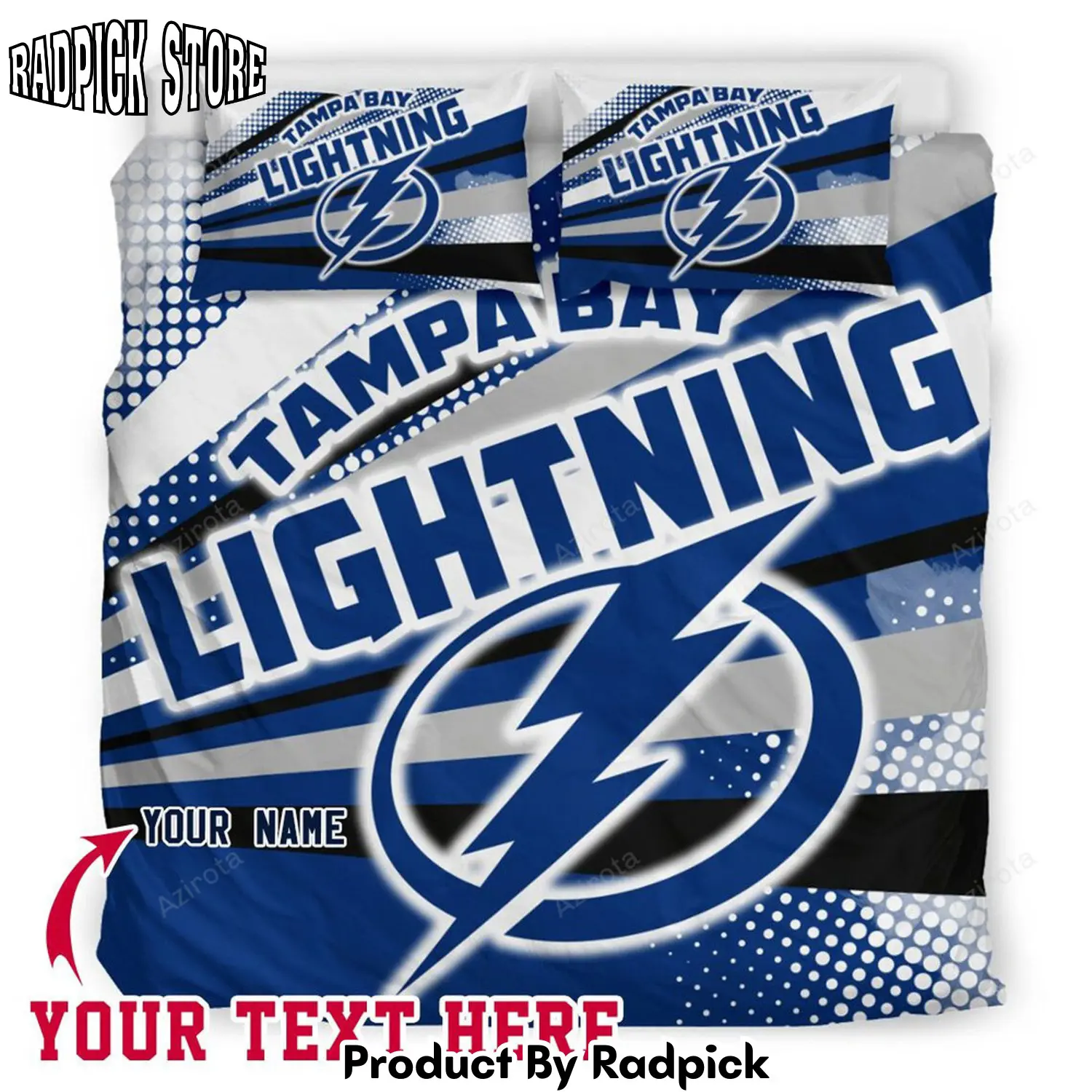 Radpick shine amazing tampa bay personalized custom bedding sets king queen twin bedding set rp3272337